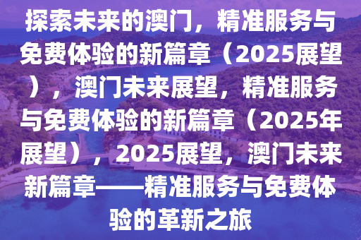 探索未来，关于澳门新策略下的精准服务及其实施路径